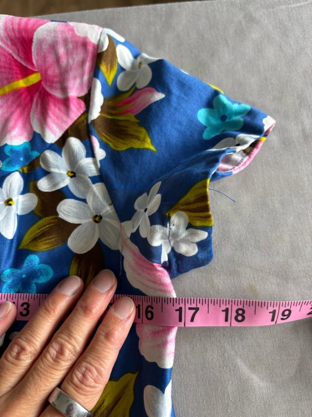 Vintage Ui Maikai Hawaiian Muumuu Dress Hibiscus Floral Vacation Beach XS - Picture 7 of 8